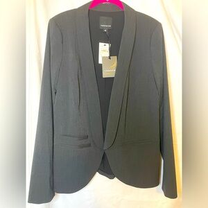 Trouve Heather Grey Charcoal Blazer Three Pockets in the Front Size M NWT